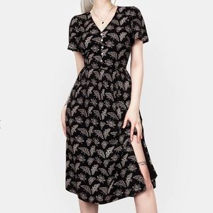 Disturbia MORTMOTH SHORT SLEEVE MIDI DRESS